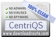 CentriQS received 100% CLEAN award on DownloadRoute.com